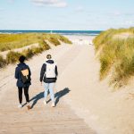 Auszeit am Nordseestrand. Spaziergang am Meer.