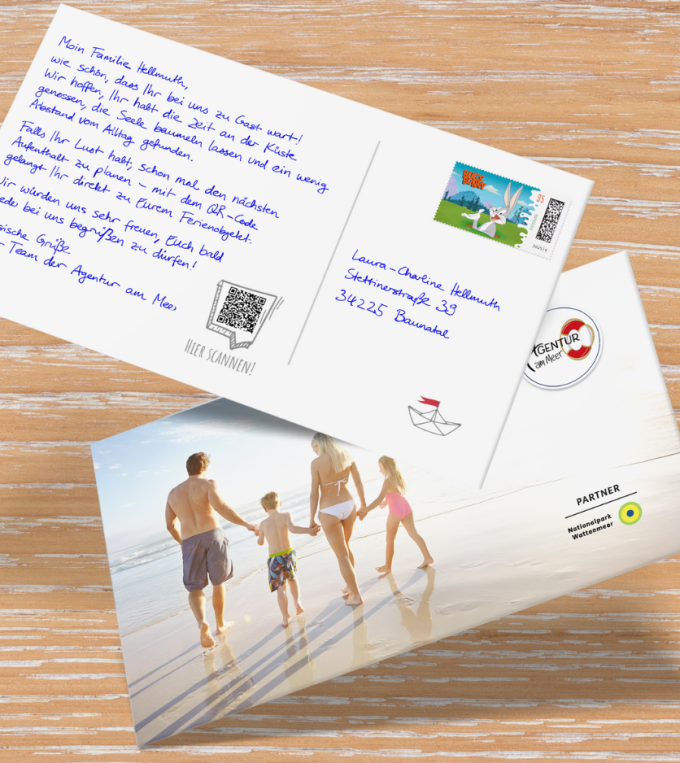 Persönliche KI-Postkarte