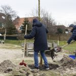 Baumpflanzung auf Spiekeroog