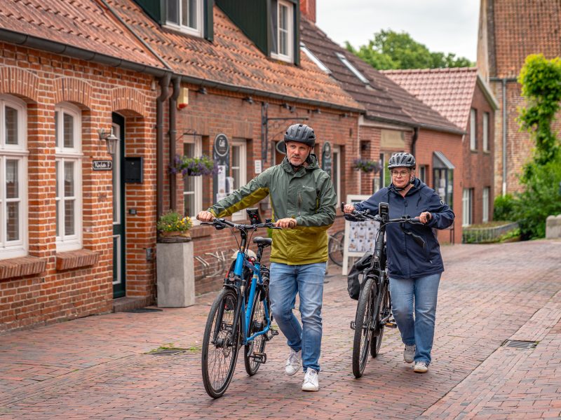 Radfahrer in Ditzum